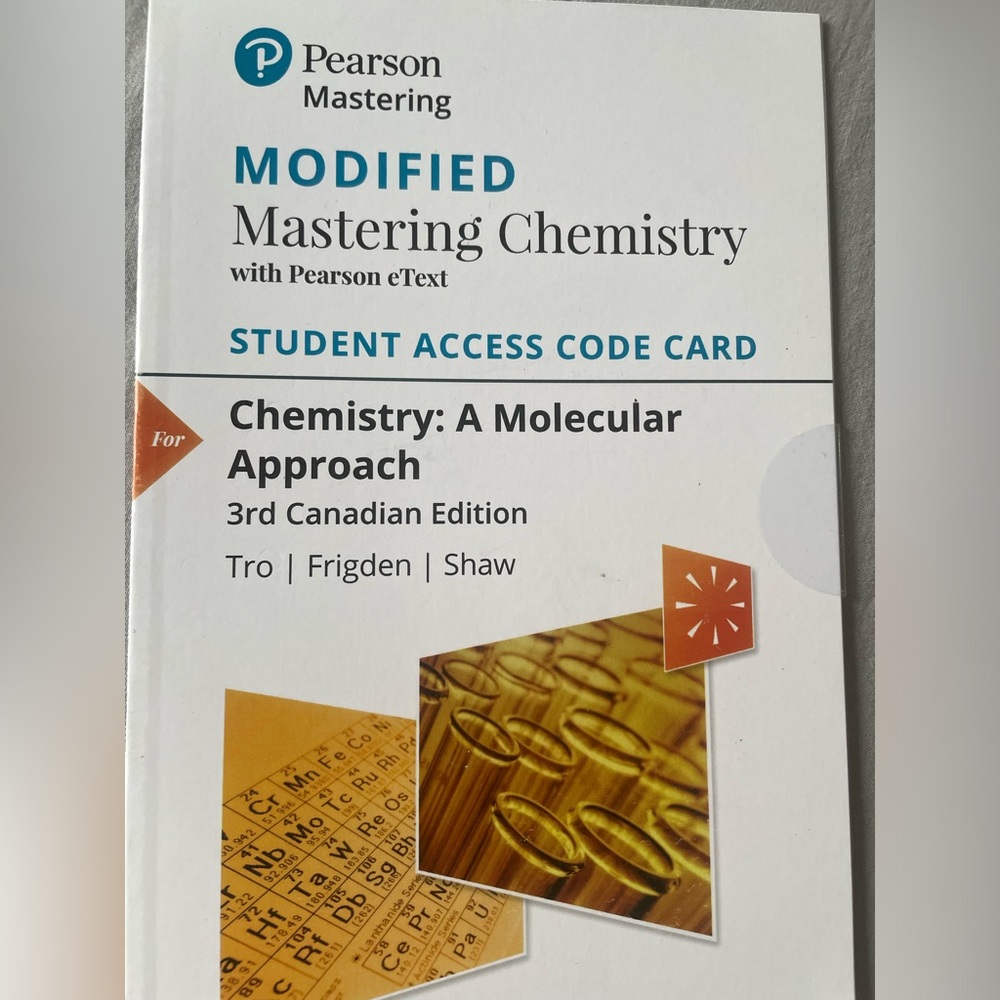 STUDENT ACCESS CODE FOR MASTERING CHEMISTRY PLUS WITH E-BOOK